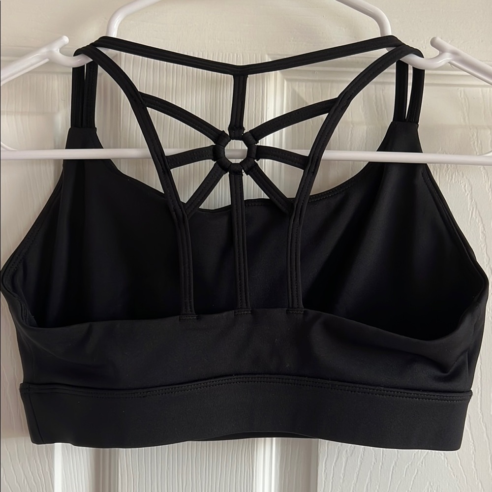 Sol & Mane Black Strappy Women's Sports Bra - Picture 3 of 3